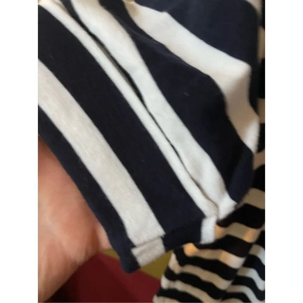 Lauren Ralph Lauren size XL nautical boat cut necklace cotton top. - Picture 6 of 7